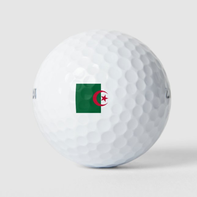 Balles De Golf Drapeau Algérie (Devant)