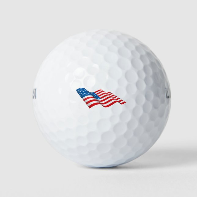 Balles De Golf Drapeau américain (Devant)
