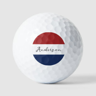 Balles De Golf Drapeau américain Couleurs Nom personnalisé Nom de