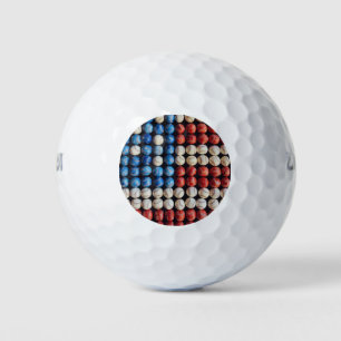 Balles De Golf Drapeau américain de baseball