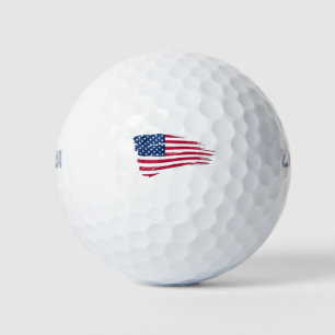 Balles De Golf Drapeau américain tatoué