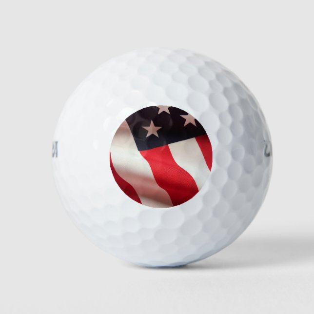 Balles De Golf Drapeau américain vertical (Devant)