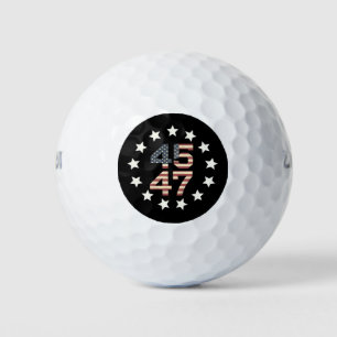 Balles De Golf Drapeau américain vintage Trump 45 47 étoiles USA