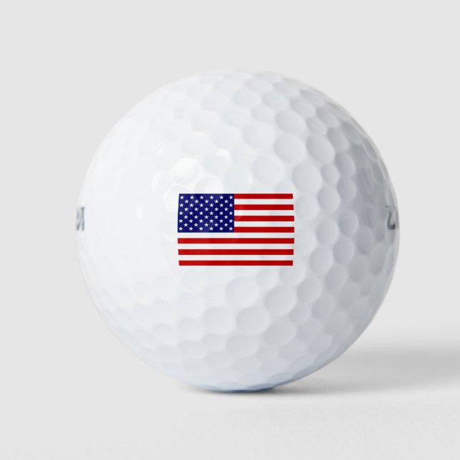 Balles De Golf Drapeau américain wu gbcnt (Devant)