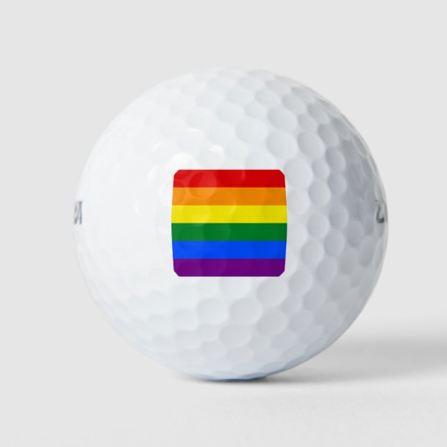 Balles De Golf Drapeau arc-en-ciel (Devant)
