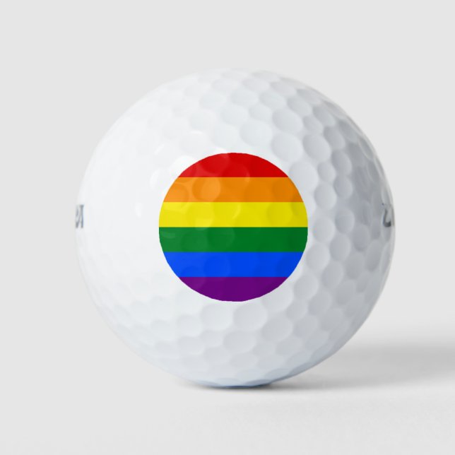 Balles De Golf Drapeau arc-en-ciel (LGBT) (Devant)