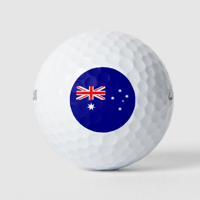 Balles De Golf Drapeau australien patriotique (Devant)