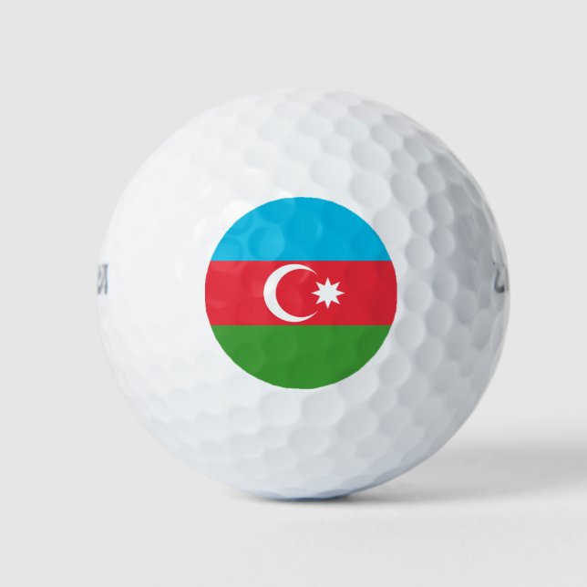 Balles De Golf Drapeau Azerbaïdjan (Devant)