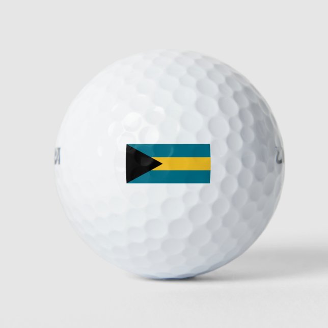 Balles De Golf Drapeau Bahamas (Devant)