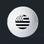Balles De Golf Drapeau breton (Gwenn-ha-du) Golf Balls<br><div class="desc">Drapeau breton (Gwenn-ha-du) Golf Balls</div>