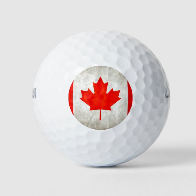 Balles De Golf Drapeau canadien (Devant)
