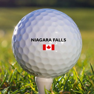 Balles De Golf Drapeau canadien de Niagara Falls Canada Couleur c