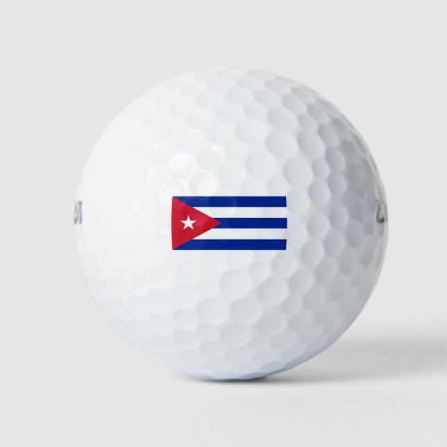 Balles De Golf Drapeau Cuba (Devant)