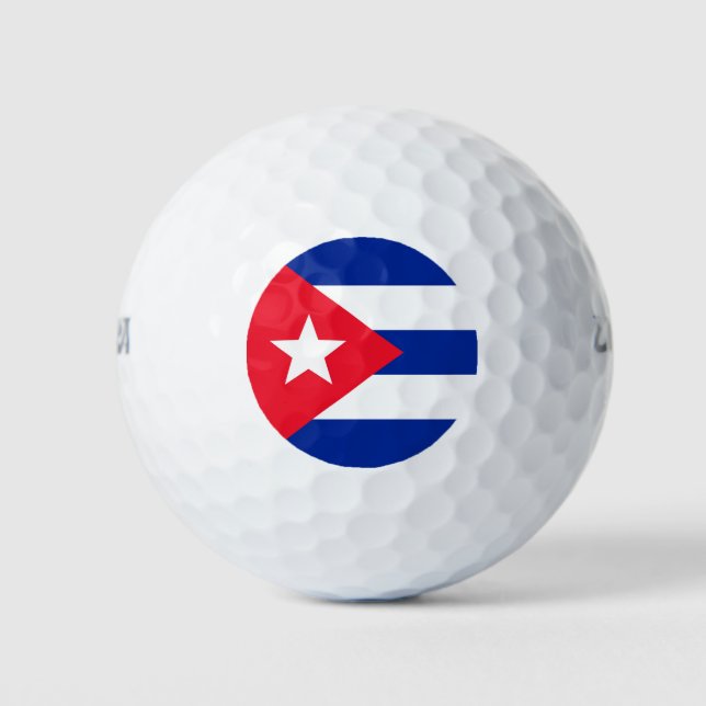 Balles De Golf Drapeau Cuba (Devant)