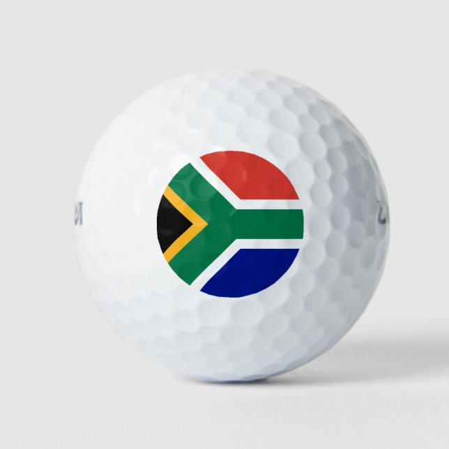 Balles De Golf Drapeau d'Afrique du Sud (Devant)
