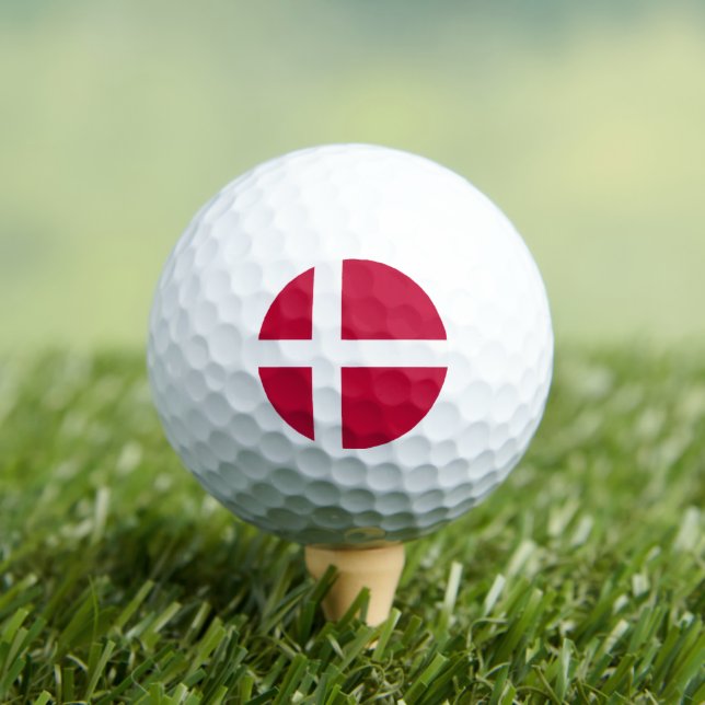 Balles De Golf Drapeau danois, Drapeau du Danemark (T-shirt Insitu)