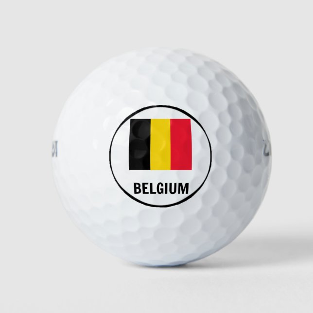 Balles De Golf Drapeau de Belgique (Devant)
