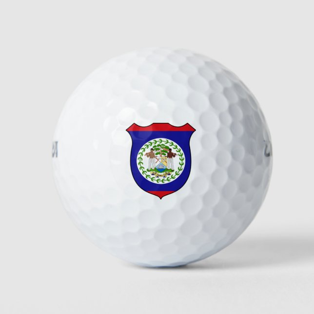 Balles De Golf Drapeau de Belize Grand Patriotique (Devant)
