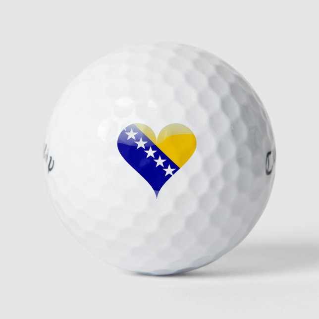 Balles De Golf Drapeau de Bosnie-Herzégovine (Devant)