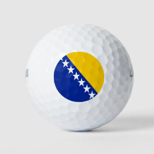 Balles De Golf Drapeau de Bosnie-Herzégovine patriotique
