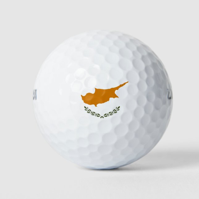 Balles De Golf Drapeau de Chypre (Devant)