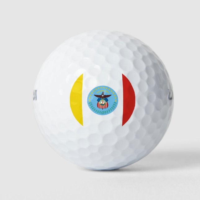 Balles de golf Drapeau de Columbus, Ohio (Devant)