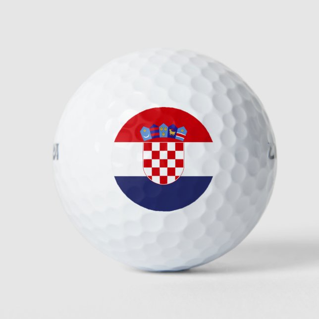 Balles De Golf Drapeau de Croatie (Devant)