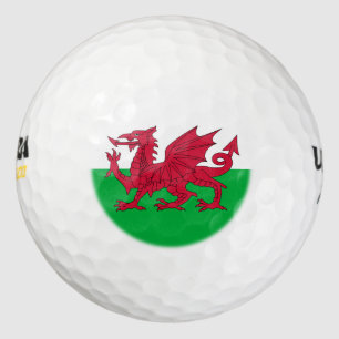 Balles De Golf Drapeau de dragon gallois