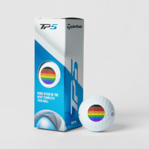 Balles De Golf Drapeau de fierté gay inclusif de SlipperyJoe text