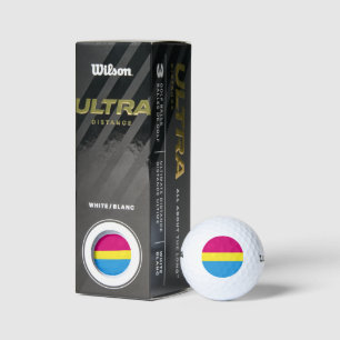 Balles De Golf drapeau de fierté pansexuelle SlipperyJoe rose amb