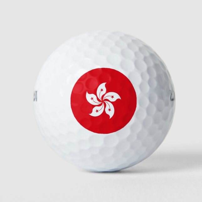 Balles De Golf Drapeau de Hong Kong (Devant)