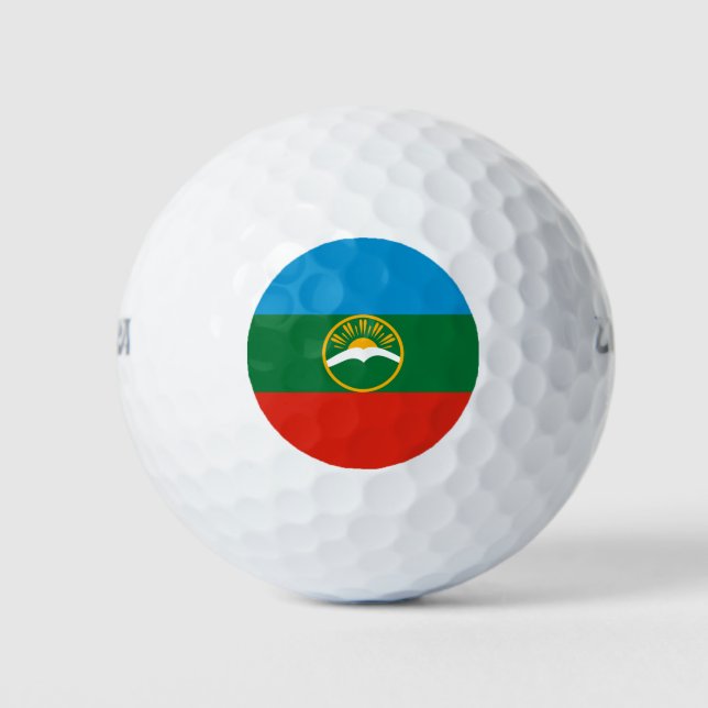 Balles De Golf Drapeau de Karatchaï Tcherkessie (Devant)