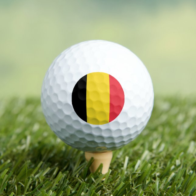 Balles De Golf Drapeau de la Belgique (T-shirt Insitu)