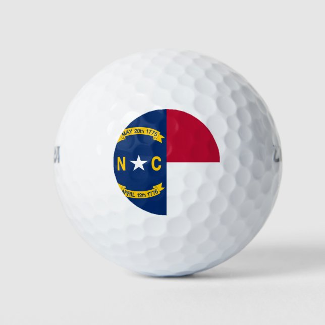 Balles De Golf Drapeau de la Caroline du Nord (Devant)