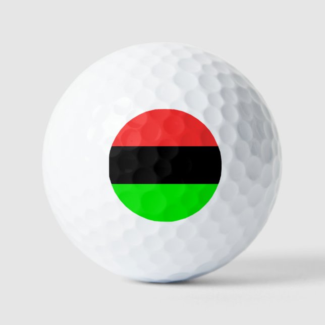 Balles De Golf Drapeau de la diaspora afro-américaine  (Recto)