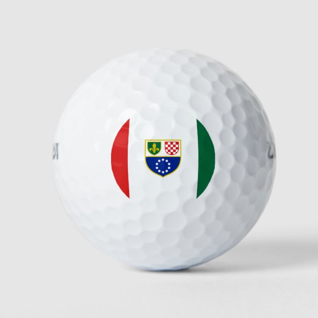 Balles De Golf Drapeau de la Fédération de Bosnie-Herzégovine (Devant)