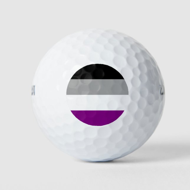 Balles De Golf Drapeau de la fierté sexuelle (As) (Asexuality) (Devant)