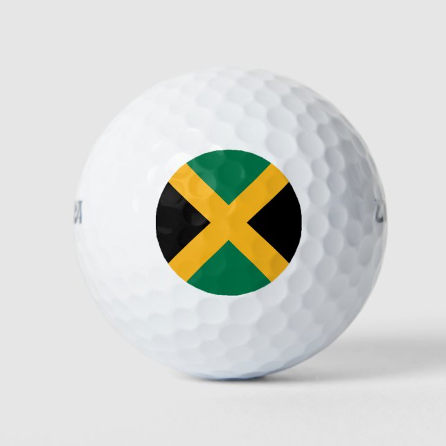 Balles De Golf Drapeau de la Jamaïque (Devant)