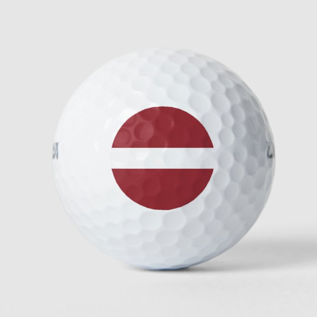 Balles De Golf Drapeau de la Lettonie (Devant)