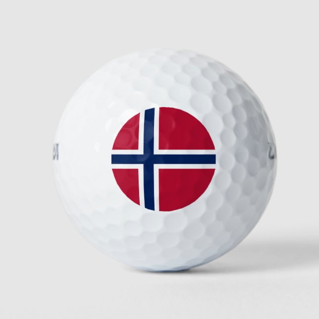 Balles De Golf Drapeau de la Norvège (Devant)