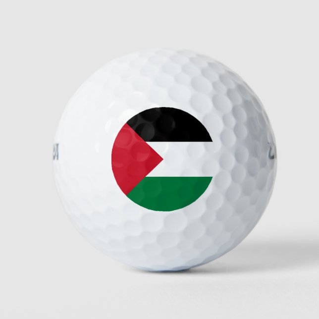 Balles De Golf Drapeau de la Palestine (Devant)