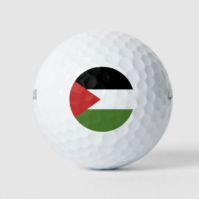 Balles De Golf drapeau de la Palestine (Devant)