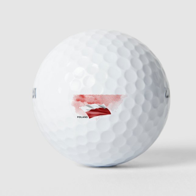 Balles De Golf Drapeau de la Pologne (Devant)