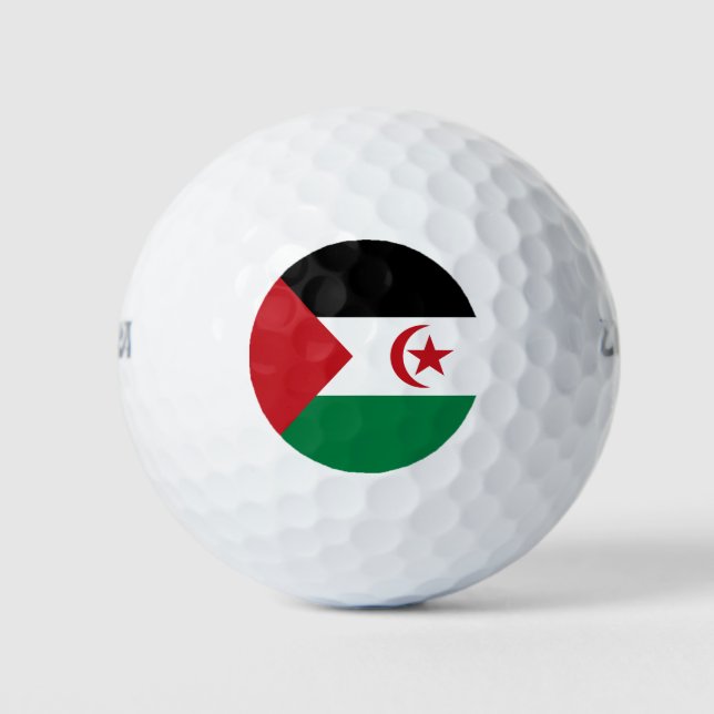 Balles De Golf Drapeau de la République démocratique arabe sahrao (Devant)