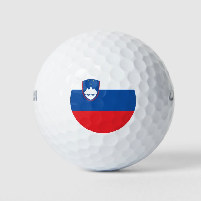 Balles De Golf Drapeau de la Slovénie (Devant)