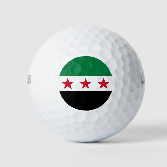Balles De Golf Drapeau de la Syrie (Devant)