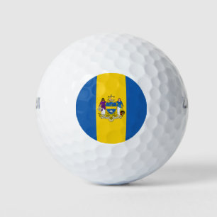 Balles De Golf Drapeau de la ville de Philadelphie (Pennsylvanie)