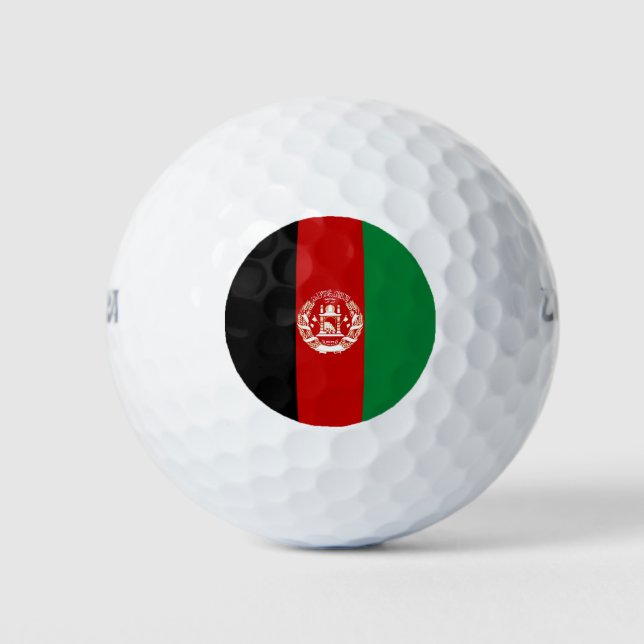 Balles De Golf Drapeau de l'Afghanistan (Devant)