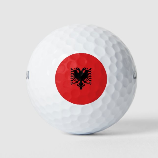 Balles De Golf Drapeau de l'Albanie (Devant)