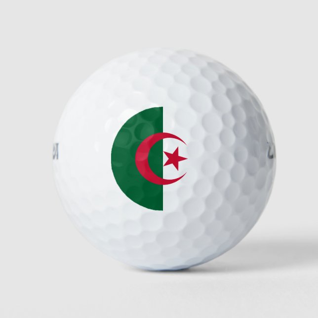 Balles De Golf Drapeau de l'Algérie (Devant)